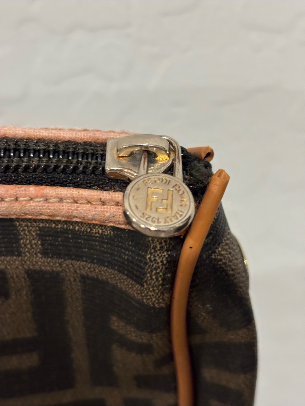 Fendi Brown Monogram coated Canvas and leather crossbody bag - Picture 9 of 13